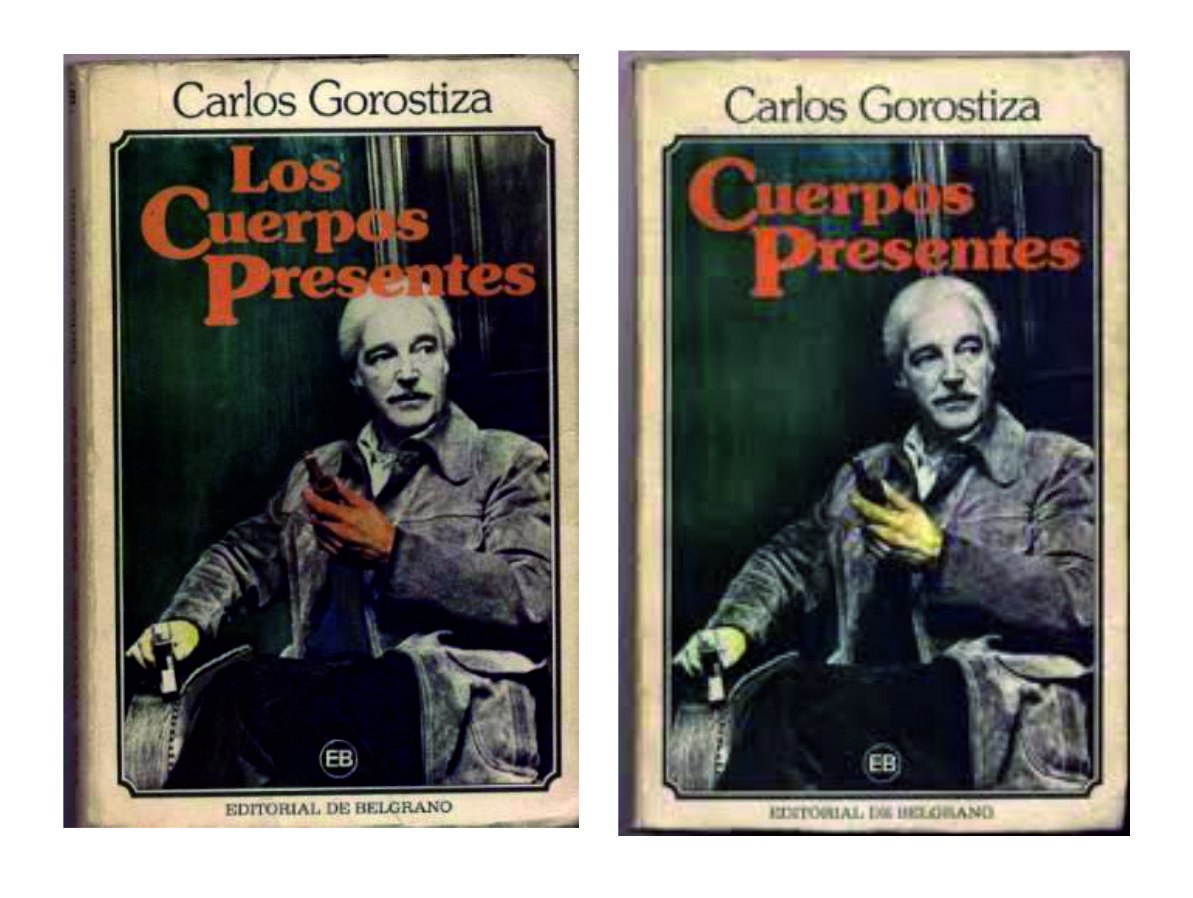 Errata en el título de la novela de Carlos Gorostiza