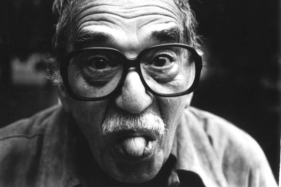 gabriel garcia marquez sacando la lengua2 Gesto burlesco de Gabriel García Márquez