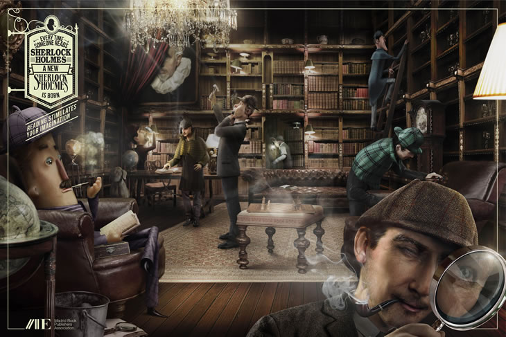 Campaña de fomento de la lectura con Sherlock Holmes