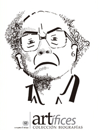 Retrato tipográfico de José Saramago realizado por Laura Sarmiento