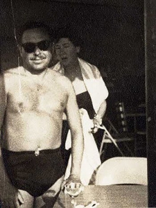 Tennessee Williams en enero de 1947, cuando visitó Key West con su abuelo Walter Edwin Dakin y se alojó en el Hotel La Concha.