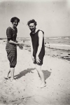 Virginia Woolf con su cuñado Clive Bell en Studland, 1909