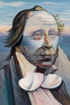 Hans Christian Andersen camuflado en su cuento de La sirenita; una ilustración de Oleg Shuplyak