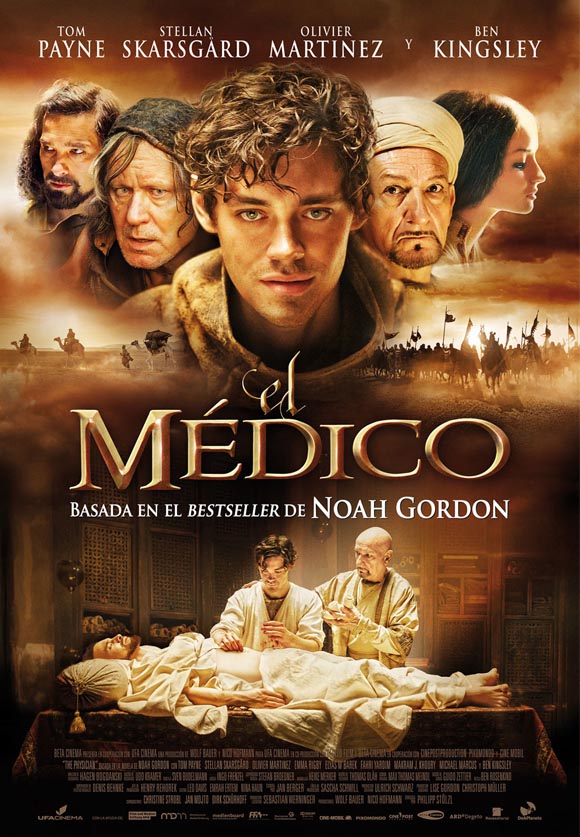 Cartel de la película El médico, basada en el best-seller de Noah Gordon