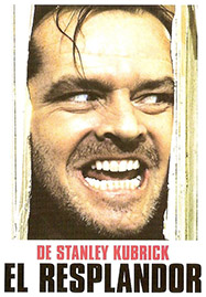 Cartel de la película El resplandor, adaptación de Kubrick de la novela de Stephen King