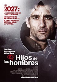 Cartel de la película Hijos de los hombres, basada en la novela de PD James