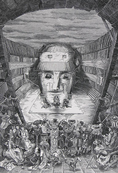 Shakespeare camuflado en esta ilustración de István Orosz