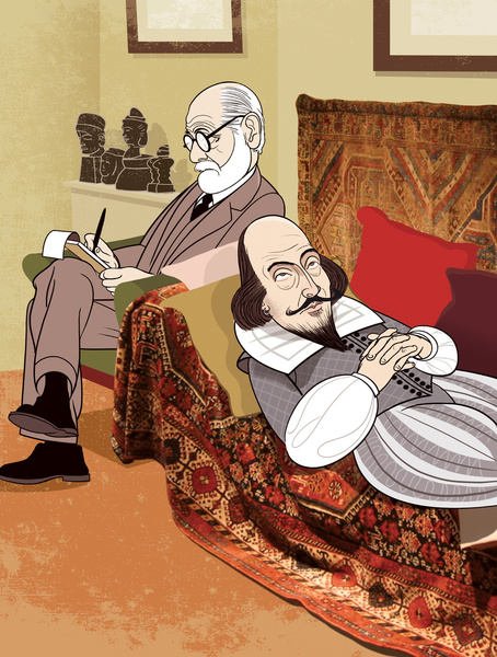 Freud analizando a Shakespeare