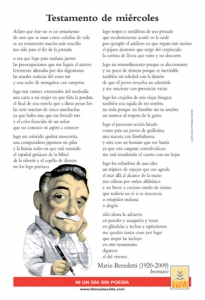 Mario Benedetti en Libros a la calle