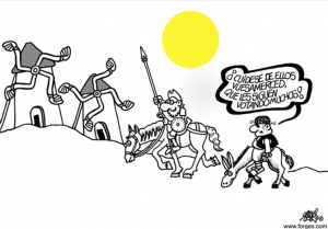 Viñeta de Forges y Don Quijote