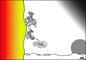 Viñeta de Forges dedicaca a Don Quijote y Sancho