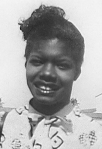 Maya Angelou cuando era adolescente