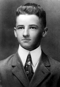 William Faulkner cuando era adolescente