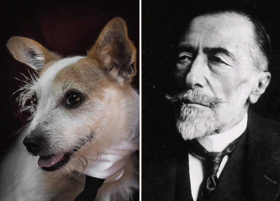 Joseph Conrad y su perro imitador