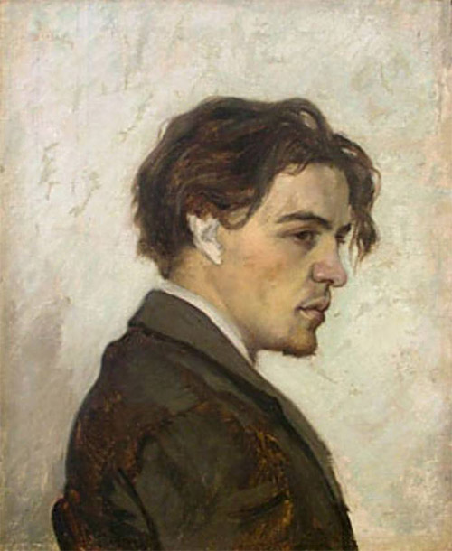 Retrato de Antón Chéjov realizado por su hermano Nikolái Chéjov 