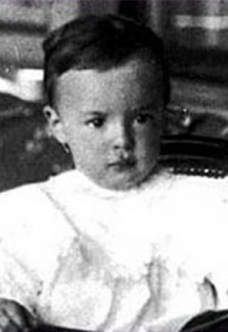 Vladimir Nabokov de bebé