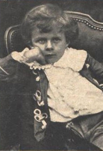 Aldous Huxley cuando era un niño