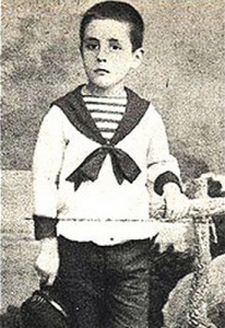 El escritor Juan Ramón Jiménez de niño