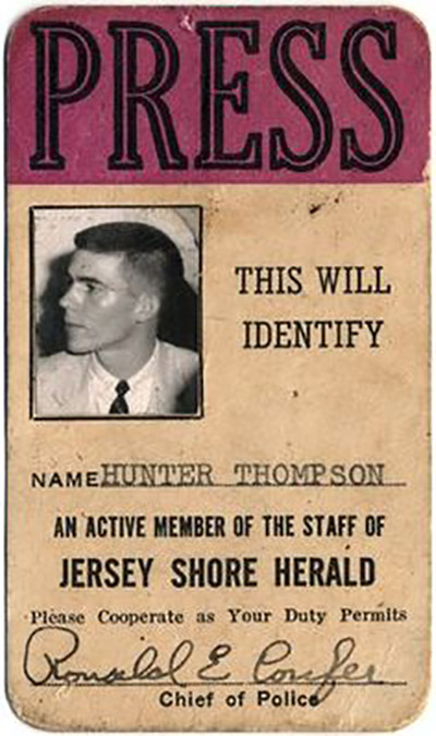 Carnet de prensa de Hunter S. Thompson