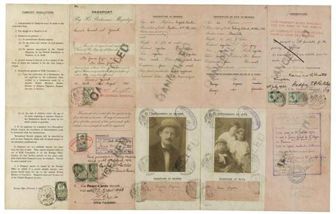 Pasaporte de James Joyce