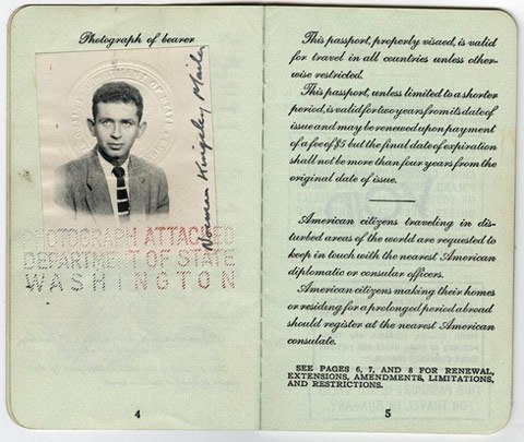 Pasaporte de Norman Mailer