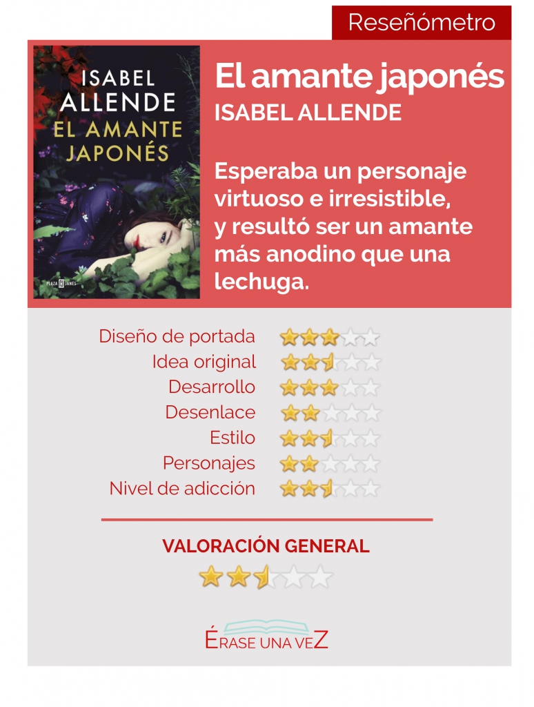 Reseñómetro de El amante japonés, la última novela de Isabel Allende