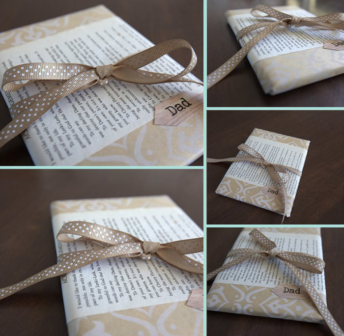 Empaqueta tu libro de regalo con una reseña o el primer capítulo del libro