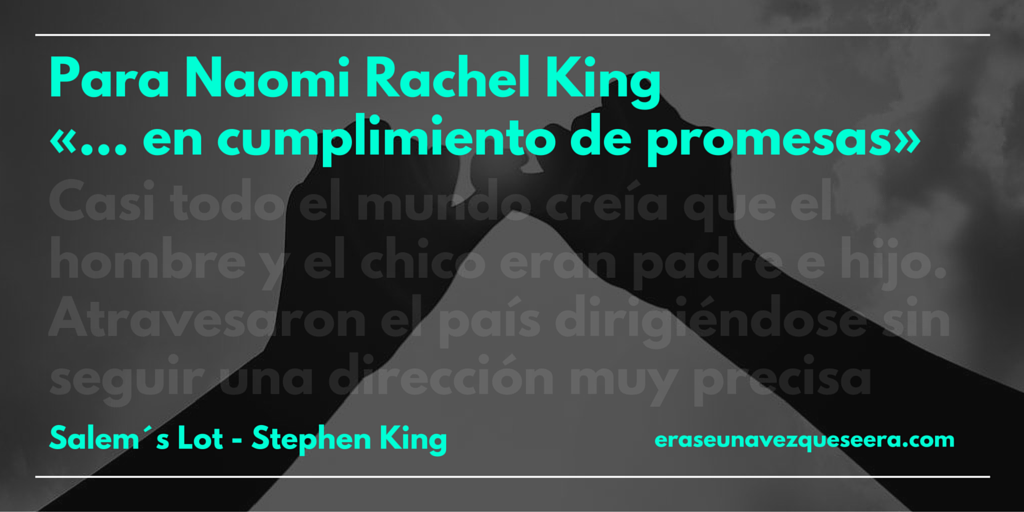 Dedicatoria de Stephen King para su hija