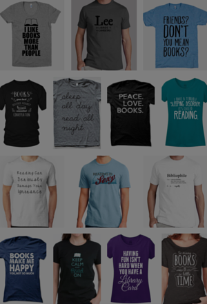 Camisetas para amantes de los libros