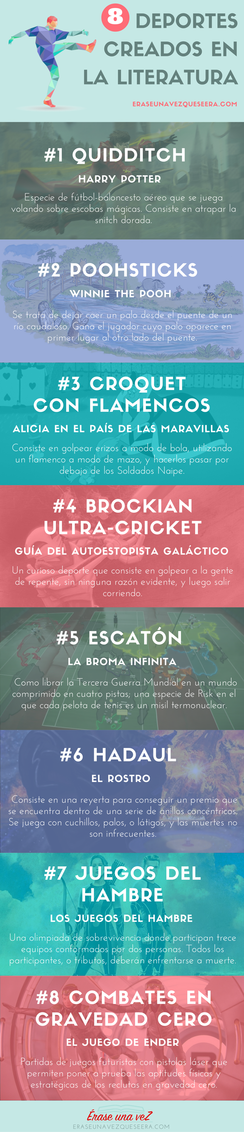 8 deportes creados en la literatura