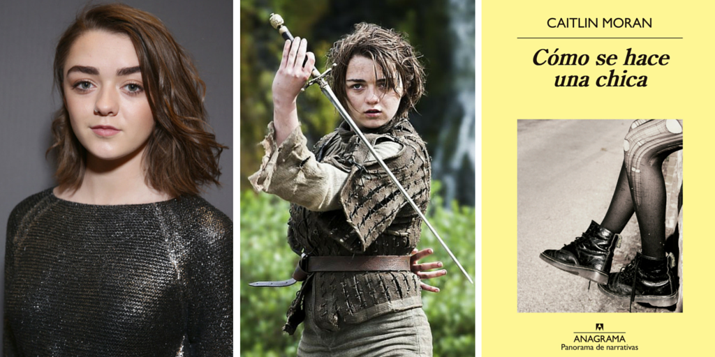La actriz que interpreta a Arya Stark recomienda el libro Cómo se hace una chica
