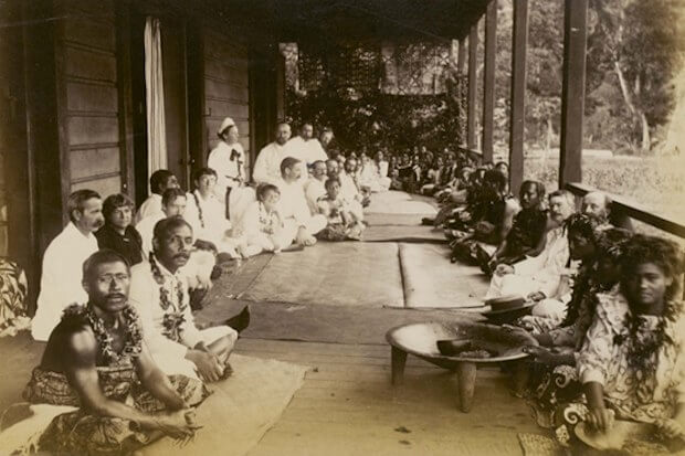 Fiesta de cumpleaños de Robert Louis Stevenson en Samoa, 1893