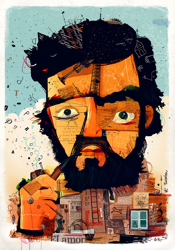 Collage de Julio Cortázar