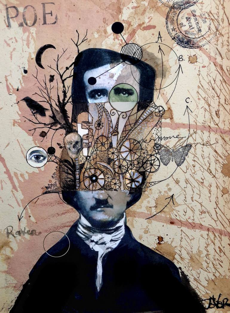 Collage de Edgar Allan Poe