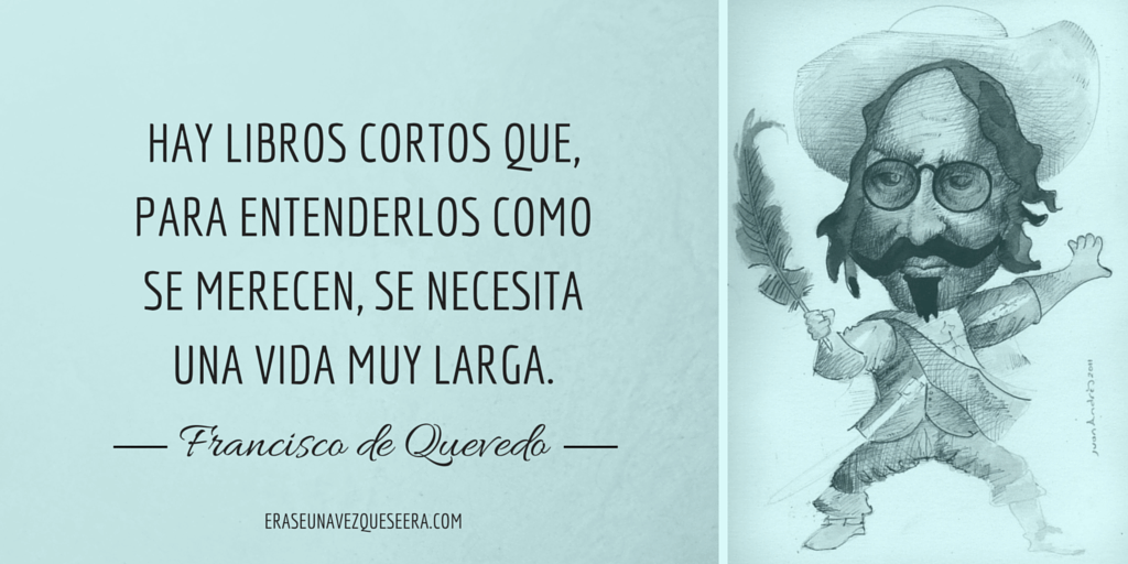 Frase de Quevedo sobre los libros